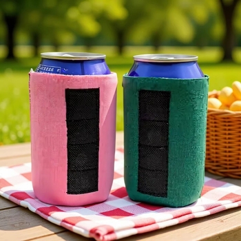 Husă magnetică pentru pahar din neopren, cu bază din spumă, pentru doze Cola și sticle de bere, material pliabil pentru scufundări