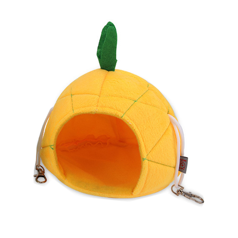Ananas gnijezdo za male kućne ljubimce, viseće pamučno gnijezdo za hamster, topla zimska kućica
