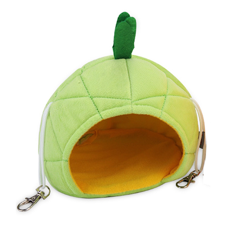 Ananas gnijezdo za male kućne ljubimce, viseće pamučno gnijezdo za hamster, topla zimska kućica