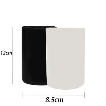 Husă transparentă din silicon pentru pahar, izolantă, antiderapantă, universală 8 cm