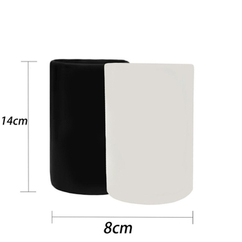Husă transparentă din silicon pentru pahar, izolantă, antiderapantă, universală 8 cm