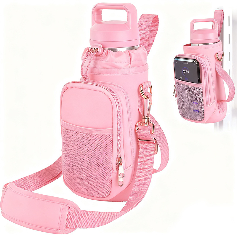 Husă din neopren pentru termos cu curea crossbody, protecție universală, capacitate mare pentru sport