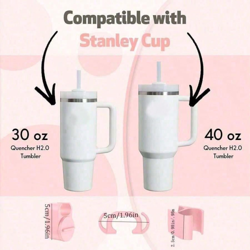 Accesorii Stanley Cup: set de 3 piese cu cârlig bidirecțional, suport pentru ruj și agățător pentru inel