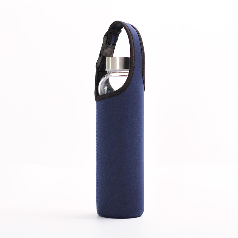 Set de huse din neopren pentru pahare și sticle pentru copii, capacitate 550/500 ml, cu cataramă și mâner, husă de protecție pentru pahare din sticlă