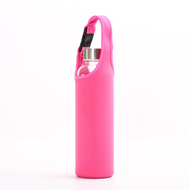 Set de huse din neopren pentru pahare și sticle pentru copii, capacitate 550/500 ml, cu cataramă și mâner, husă de protecție pentru pahare din sticlă