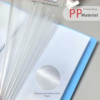 Mapă A5 transparentă cu inserții multiple pentru facturi și chitanțe, material PP