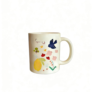 Cană ceramică personalizată pentru cupluri, cu design graffiti de desene animate
