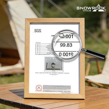 Snow Rock cană din titan pur pentru camping în aer liber, cu pereți dubli izolați, stil retro, ceașcă de cafea cu infuzor de ceai și design cu floare de gheață
