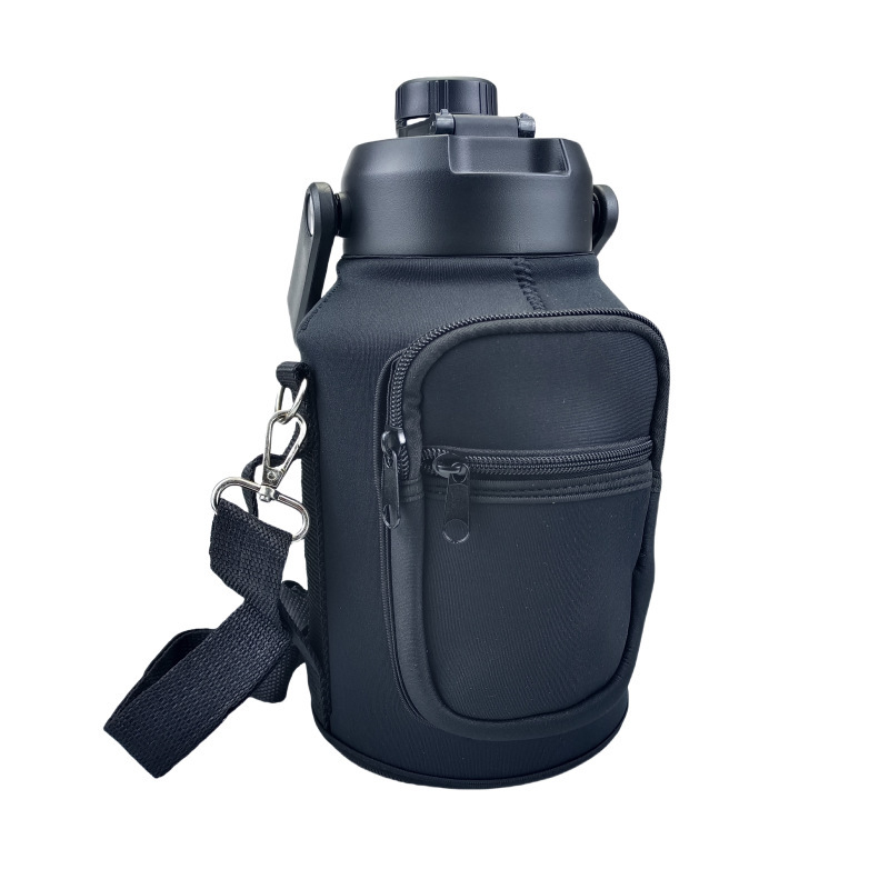 Husă pentru sticlă de apă de 64oz și husă pentru pahar de 128oz, design spațial, izolație, curea pentru umăr