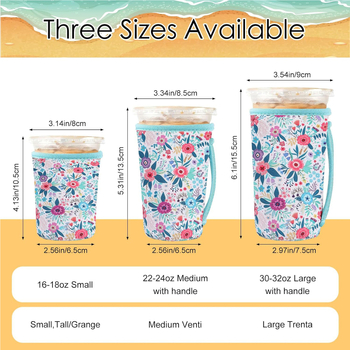 Husă personalizată pentru pahar din neopren, pentru ceai cu lapte și cafea, imprimare logo, seturi 16oz, 24oz, 32oz