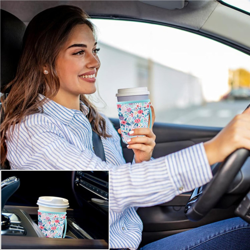 Husă personalizată pentru pahar din neopren, pentru ceai cu lapte și cafea, imprimare logo, seturi 16oz, 24oz, 32oz