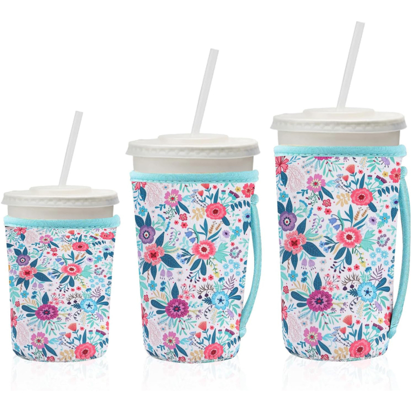Husă personalizată pentru pahar din neopren, pentru ceai cu lapte și cafea, imprimare logo, seturi 16oz, 24oz, 32oz