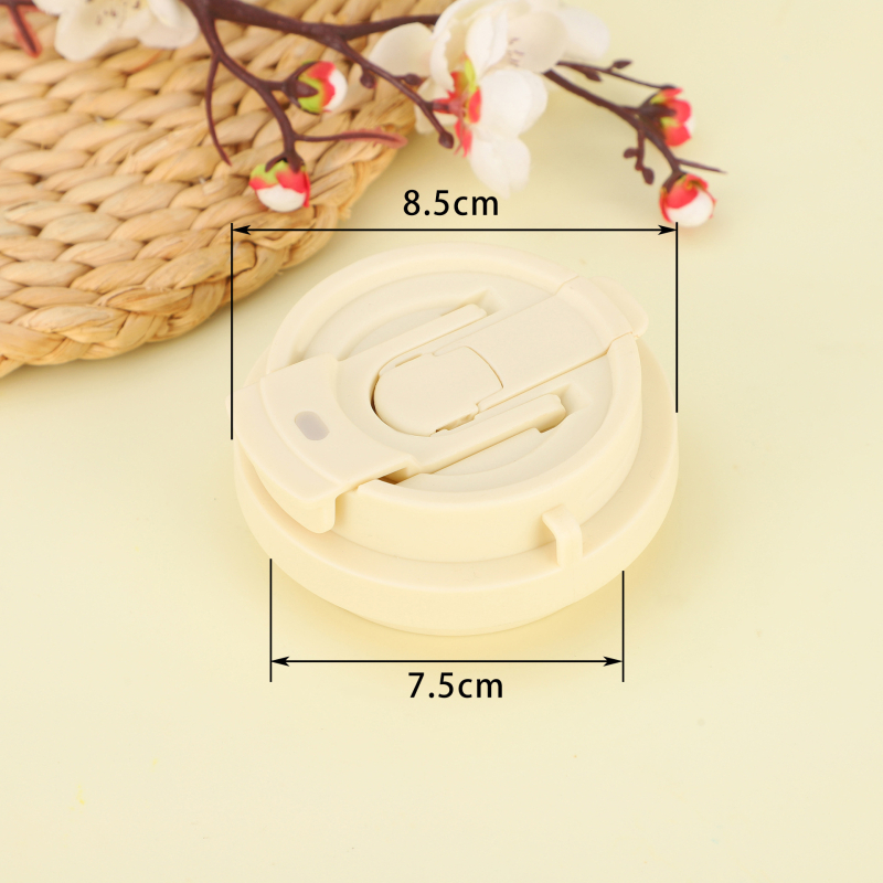 Capac pentru ceașca de cafea Lily of the Valley, design dublu, pentru ceașca de mașină, portabil, sigilat, etanș, izolat