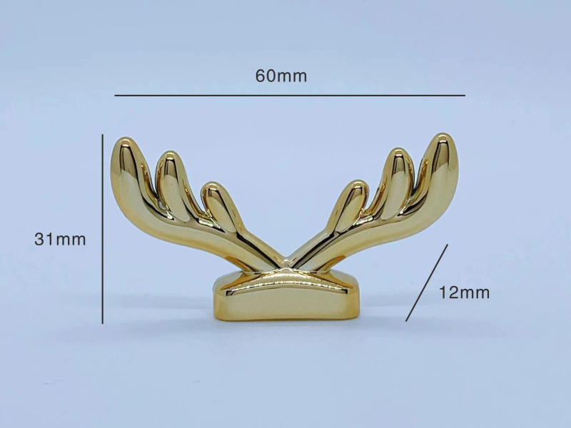 Cană ceramică de Crăciun cu capac și corn de cerb — accesorii animale creative