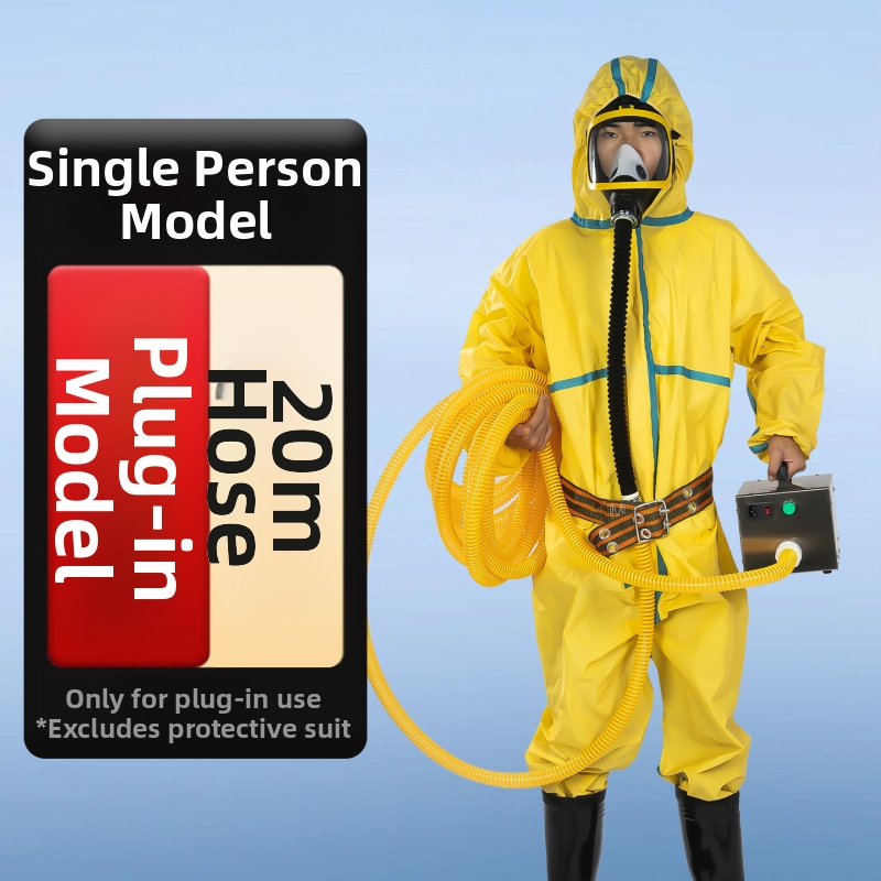 Respirátor s napájaním vzduchu a dlhým hadičkou pre toxické plyny a striekanie farby, latex – nový model