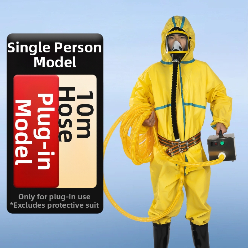 Respirátor s napájaním vzduchu a dlhým hadičkou pre toxické plyny a striekanie farby, latex – nový model