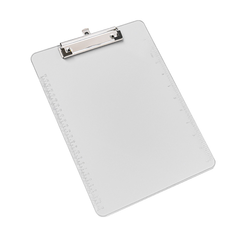 Clipboard din plastic transparent A4 cu suprafață de scriere — birou pentru întâlniri și teste