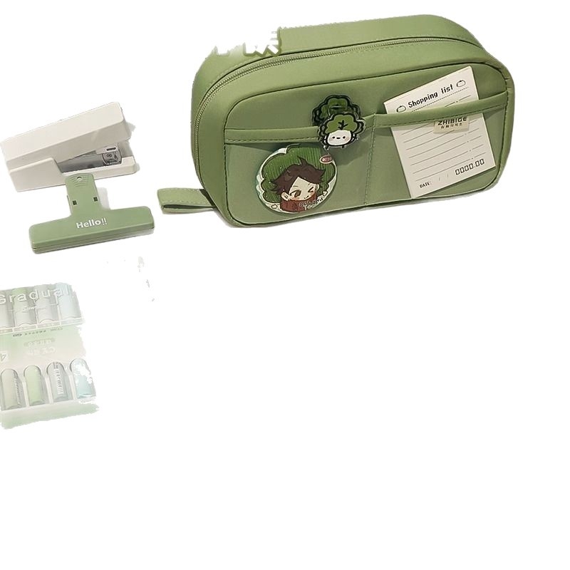Penar vulcan cu 5 straturi, capacitate mare, design transparent cu două straturi pentru elevi din ciclul primar și gimnaziu