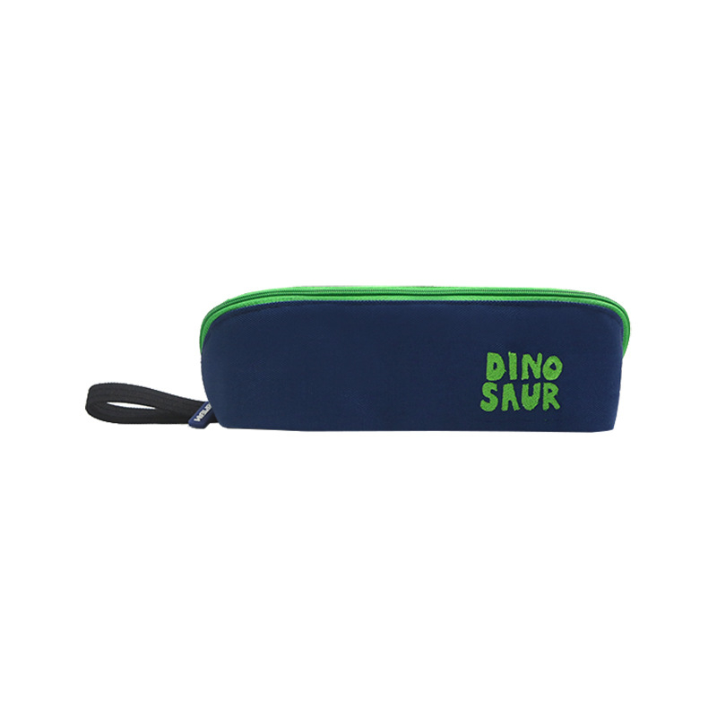 Etui multifunctional orizontal pentru elevi - capacitate mare, material Oxford, albastru și roz, fermoar comod