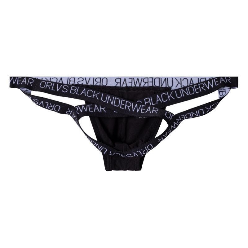 ORLVS muški thong s leđnim preskriženim trakama, niski struk, seksi i tijesno, modalna tkanina