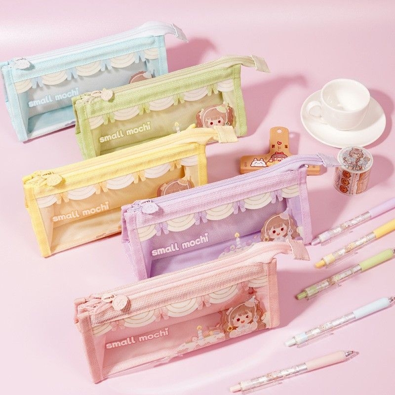 Noua serie Mochi Cake — husă din pânză, capacitate mare, pentru planner și pixuri
