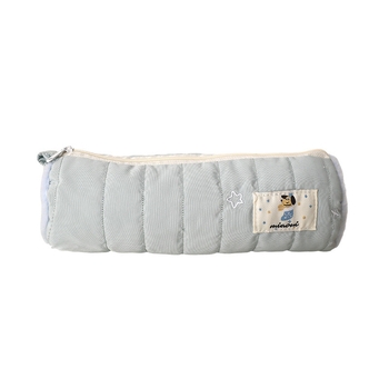 Penar plușat cu design de om de zăpadă, capacitate mare, etui școlar elegant