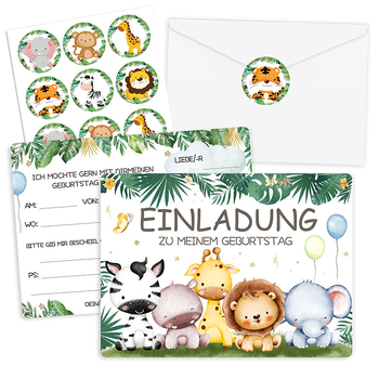Invitații în germană, engleză și franceză, cu cărți de salut și mulțumire, într-o cutie pentru carduri — imprimare personalizată din imaginea dvs.