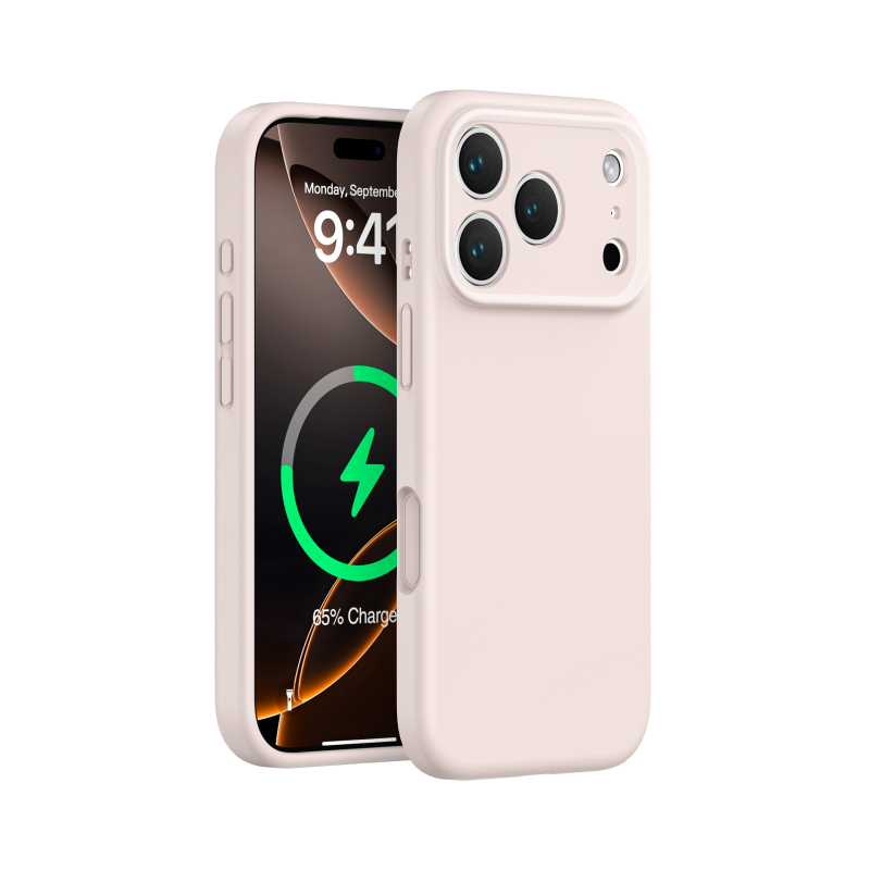 Tečni silikon magnetsko kućište za iPhone 17 Pro Max, potpuno pokriće, precizni otvori i integrirani dizajn gumba