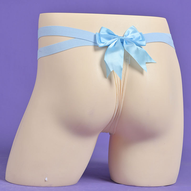 2025 novi Bow-knot čipkasti tanga set, prozirni trokutasti dizajn, svilenkasto glatko, elastično