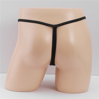 Muški G-String s otvorom, bondage stil, niski struk, uski kroj, otkriva stražnjicu