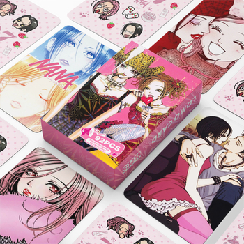 Set cu 92 de carduri anime Nana: carduri foto color de înaltă definiție, stickere Nana, felicitări în stil 2D Lomo