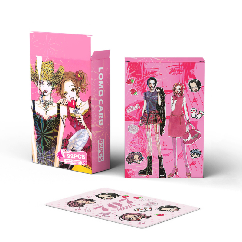 Set cu 92 de carduri anime Nana: carduri foto color de înaltă definiție, stickere Nana, felicitări în stil 2D Lomo
