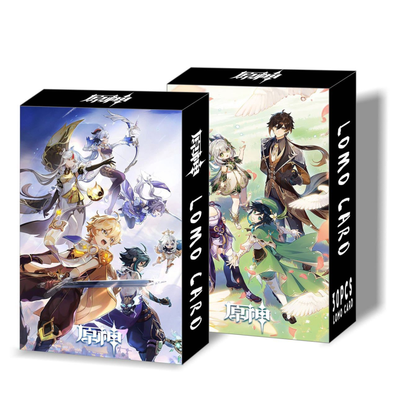 Noua sosire: Genshin Impact 30 de carduri LOMO, carduri foto în cutie, semn de carte și felicitări – suveniruri anime