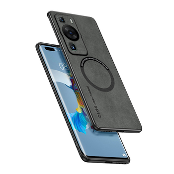 Kućište za Huawei P60, Pura70Pro i P40/P50 – potpuno prekrivanje, mekano kućište od silikona + umjetna koža, MagSafe magnetska zaštita