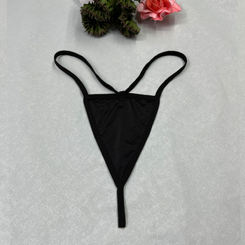 Plus-size ženski seksi tanga s trokutastim krojem, stražnji dio u obliku slova T
