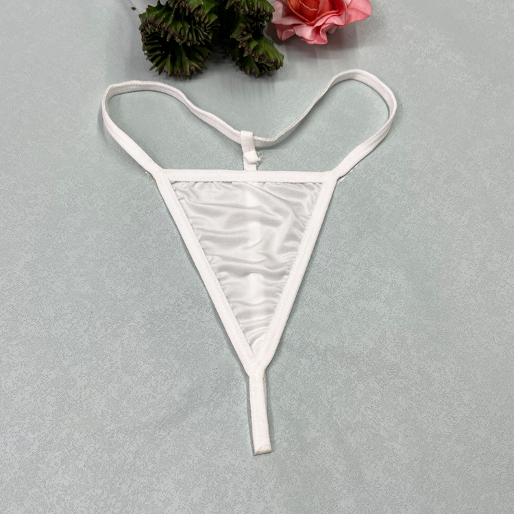 Plus-size ženski seksi tanga s trokutastim krojem, stražnji dio u obliku slova T