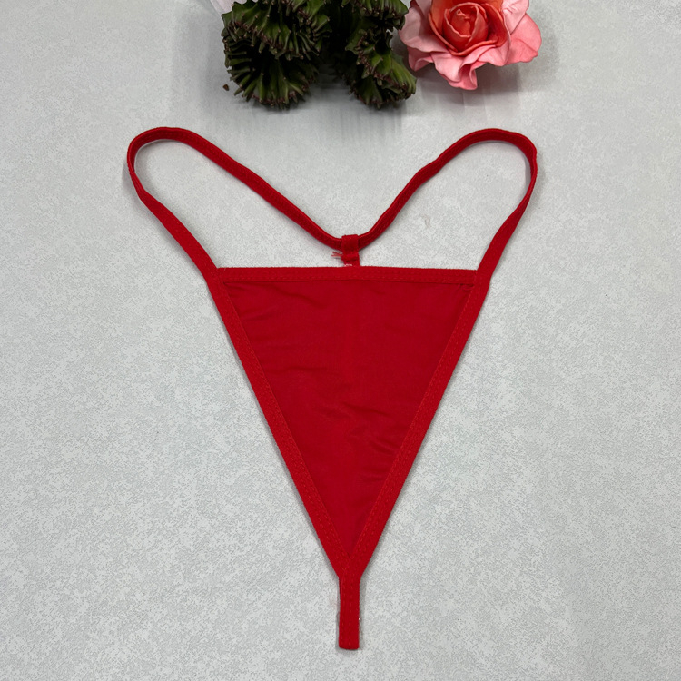 Plus-size ženski seksi tanga s trokutastim krojem, stražnji dio u obliku slova T