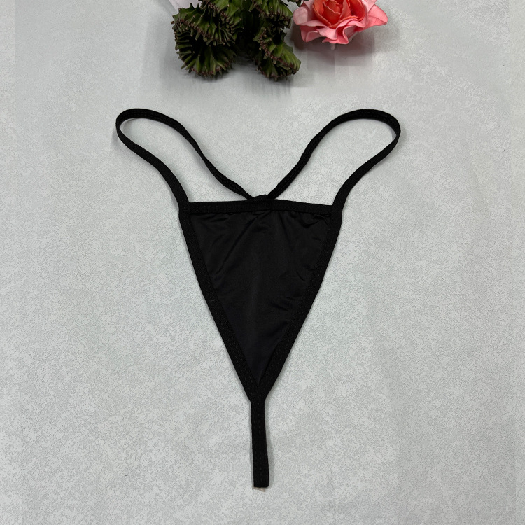 Plus-size ženski seksi tanga s trokutastim krojem, stražnji dio u obliku slova T