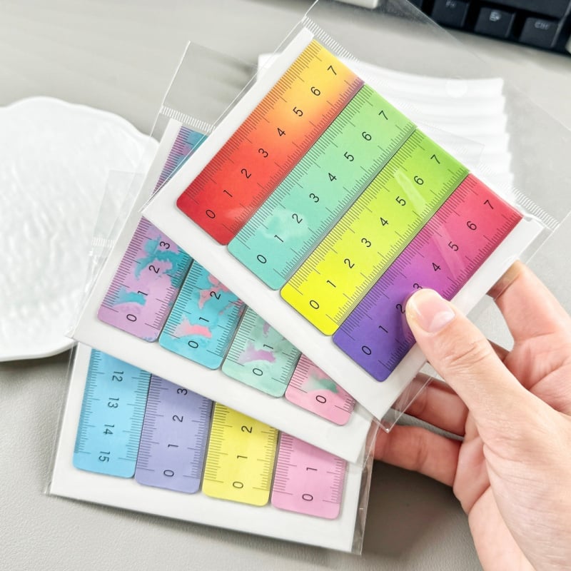 Riglă magnetică multifuncțională cu marcator de carte – papetărie creativă