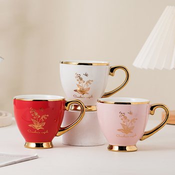 Ceașcă ceramică electrogalvanizată, design creativ, pentru casă și birou, potrivită pentru ceai de după-amiază și cafea, cadou de amintire