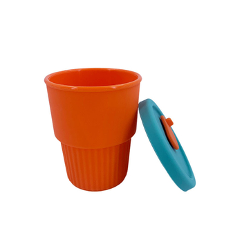 Pahar pentru copii din silicon de înaltă calitate, cu pai colorat, portabil, rezistent la căderi.