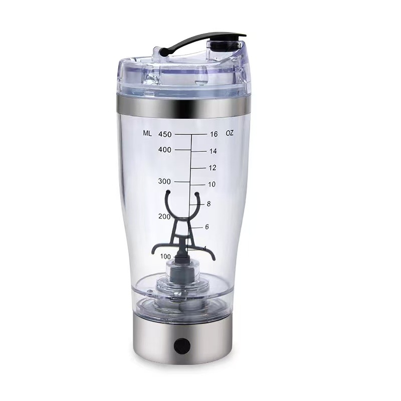 Shaker pentru proteine, capacitate mare, încărcare USB, amestecare automată pentru sport și fitness