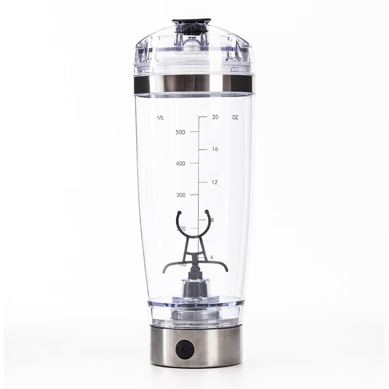 Shaker pentru proteine, capacitate mare, încărcare USB, amestecare automată pentru sport și fitness