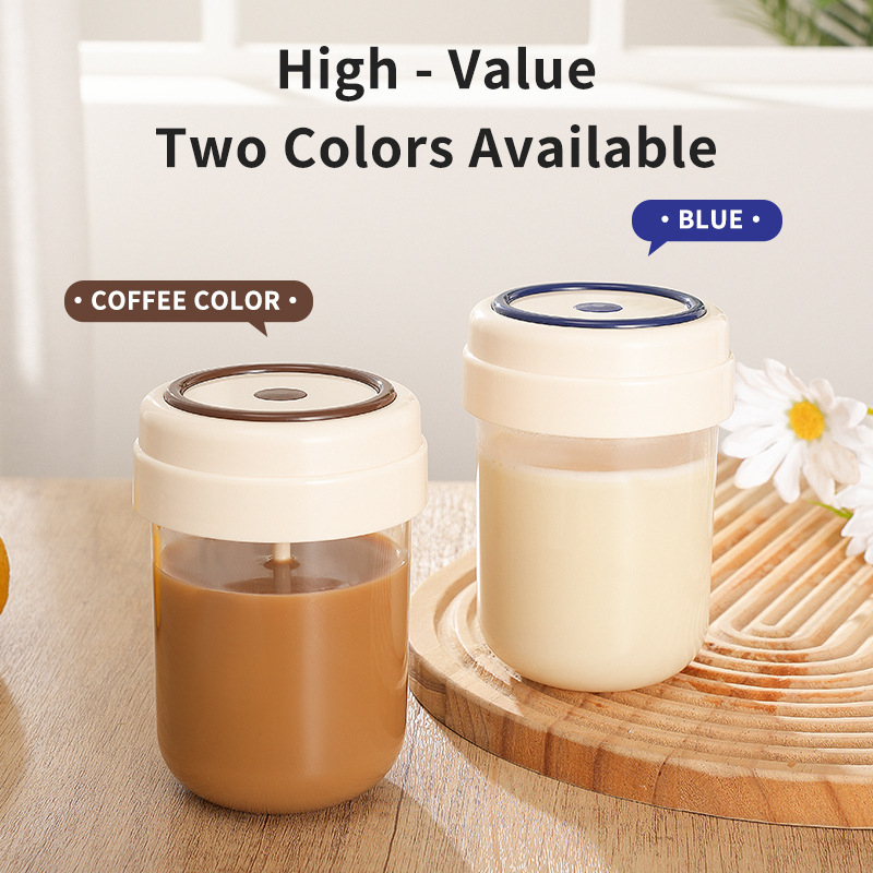 Pahar de amestec cu atingere unică pentru cafea și lapte praf, shaker electric din materiale alimentare