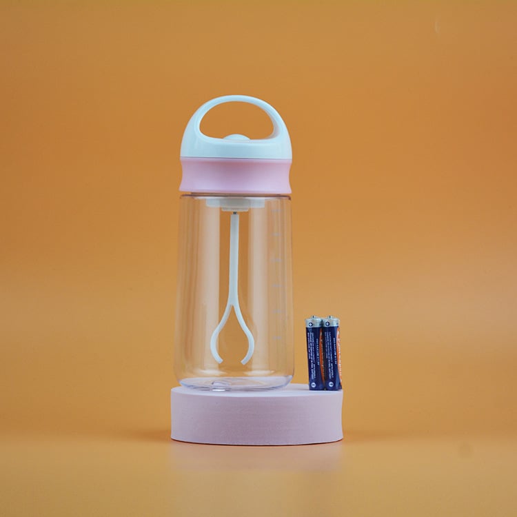 Cupă din plastic rezistentă la temperatură pentru milkshake, cu mâner și scară de măsurare, amestecător electric automat