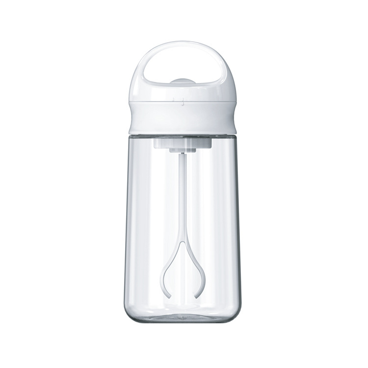 Cupă din plastic rezistentă la temperatură pentru milkshake, cu mâner și scară de măsurare, amestecător electric automat