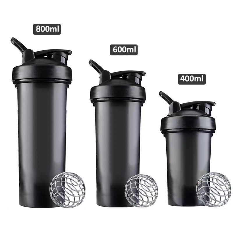 Cana shaker de 600 ml pentru pudră proteică și milkshake – recipient din plastic, sport, portabil, cu opțiune de logo