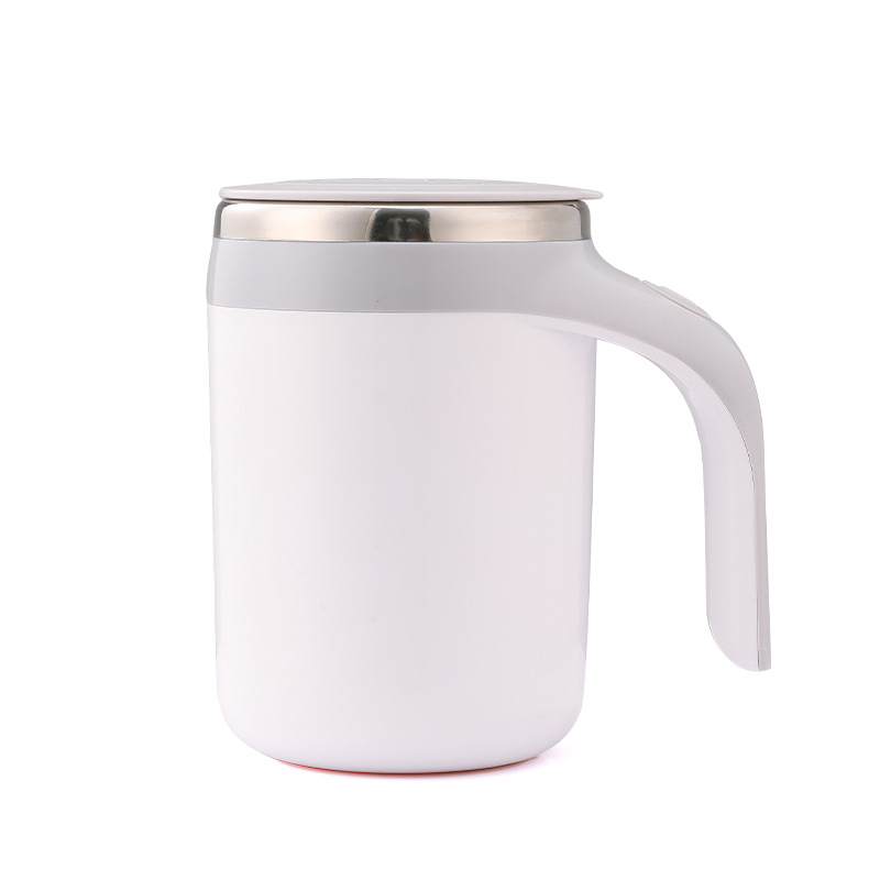 Cană magnetică pentru amestec, reîncărcabilă, din oțel inoxidabil, cu pai, portabilă, cafea pentru uz casnic