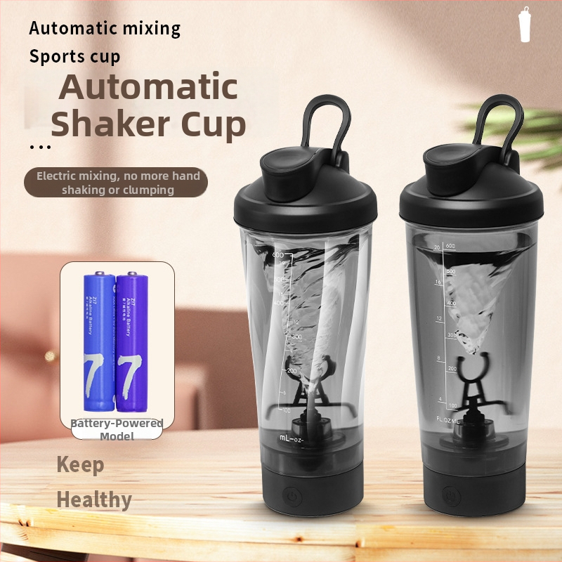 Shaker portabil, automat, alimentat cu baterie, pentru milkshake și pudră de proteine