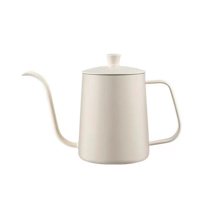 Winwintea ceainic pentru cafea pour-over din oțel inoxidabil 304 cu capac, corp îngroșat, cioc lung și îngust, pentru uz casnic
